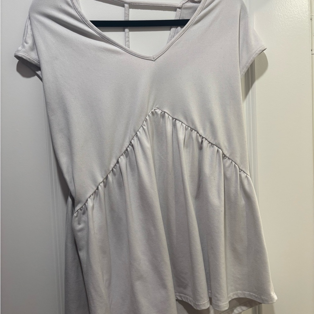 Nordstrom White Short Sleeve Top with open back
